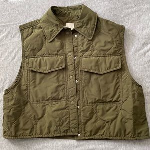 Cute puffy green vest